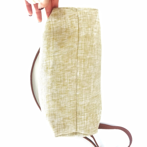 Unbranded Tan Fabric Top Zip Shoulder Bag - Picture 5 of 7